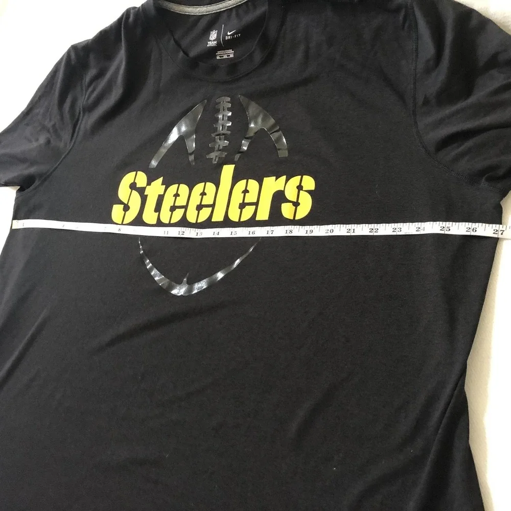 Pittsburgh Steelers Shirt Mens 3XL Black NFL Football Nike Dri Fit Graphic Tee